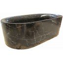 Marble Travertine Bathtub Renata Monterrey Black as feature in archello.com for the echo rancho mirage project 